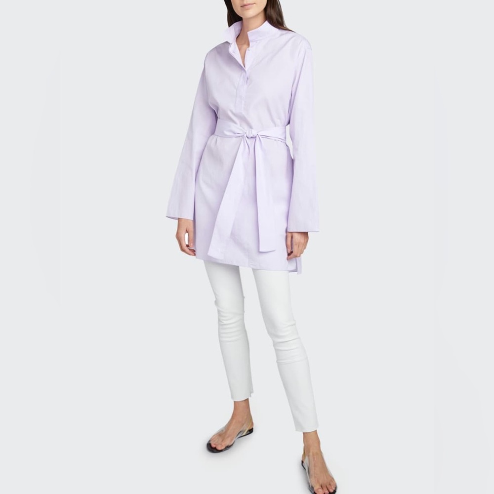 The Row Manuela Cotton Dress in Lilac